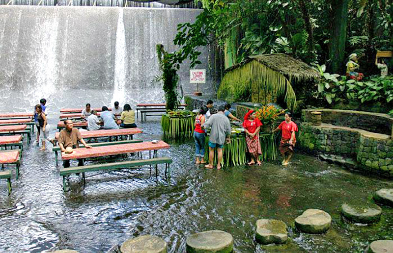 Waterfalls Restaurant, Villa Escudero, Philippines .somewr.com
