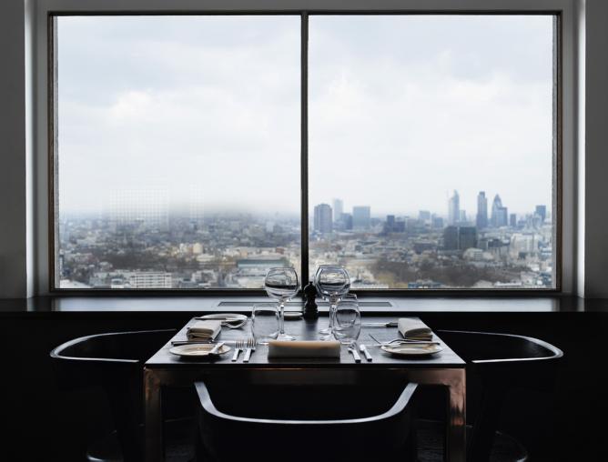 restaurant à Londres avec vue imprenable l'Oxo Tower
