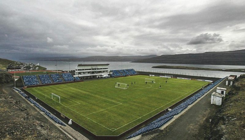 Stade Svangaskard aux Iles Feroё