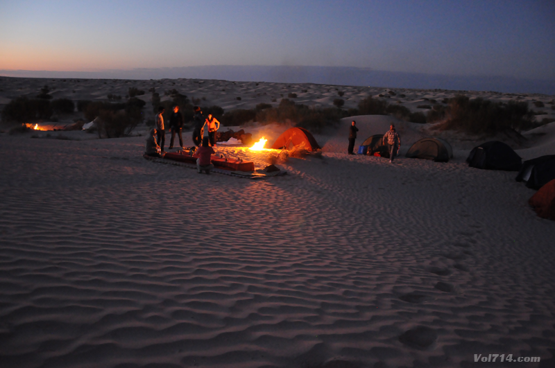 dormir dans le désert du Sahara