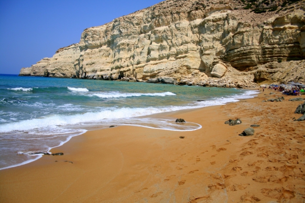 plage red beach en Crète