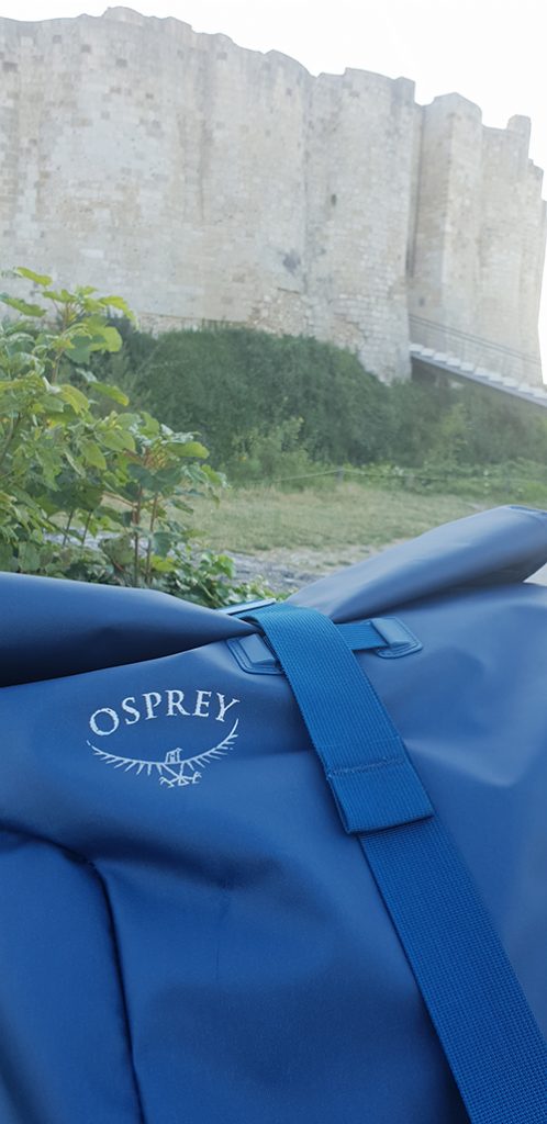 test sac à dos osprey transporter top roll