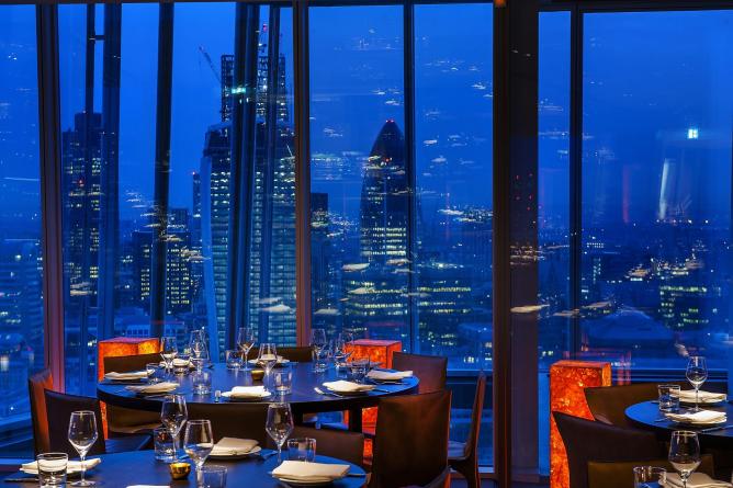 restaurant à Londres avec vue imprenable Duck et Walfe