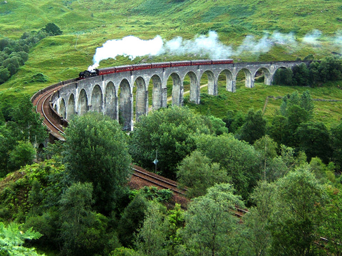 train Harry Potter en Ecosse