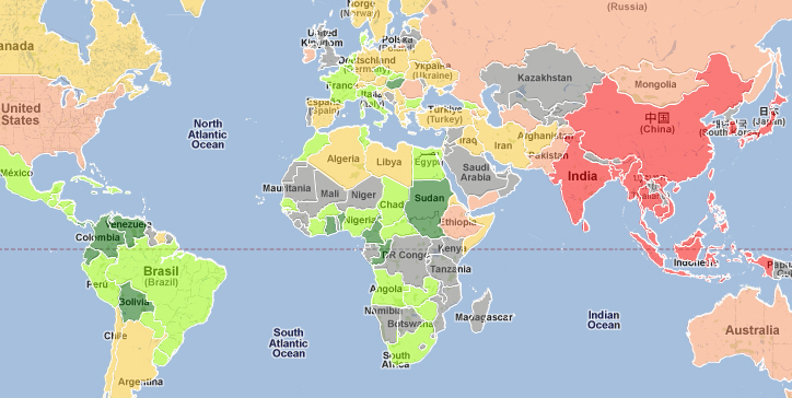 Carte du monde des pénis : mappemonde insolite et sexy ...
