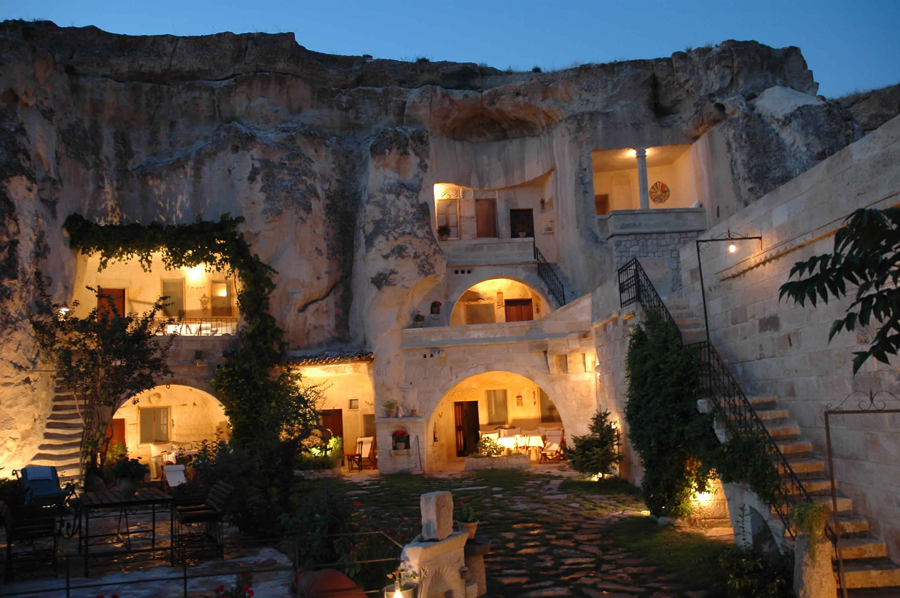 hôtel troglodyte en Turquie