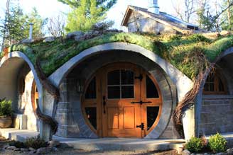 maison de hobbit au Québec