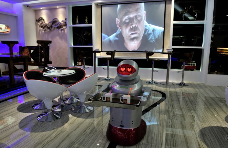 hotel robot en Chine