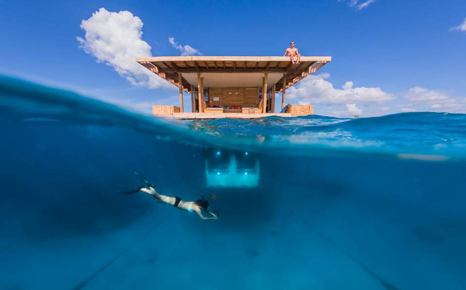 dormir sous l'eau à Zanzibar