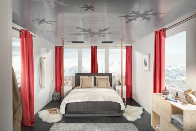 nuit insolite airbnb telepherique courchevel
