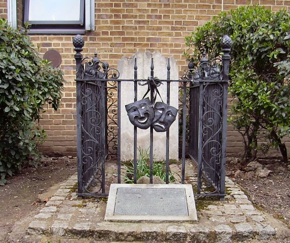 tombe du premier clown à Londres