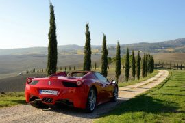 Roadtrip en Ferrari en Toscane