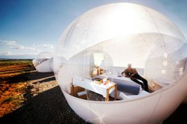 bubble hotel en plein désert