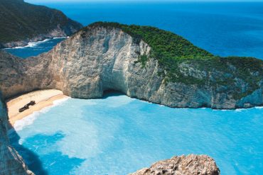 plage de Zakynthos Zante e,n Grèce