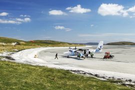 aéroport insolite sur l'ile de Barra