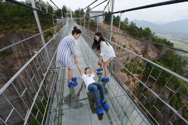 pont en verre en Chine