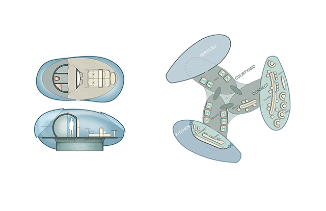 Les plans de la chambre drone