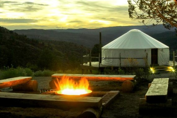 Yourte en glamping