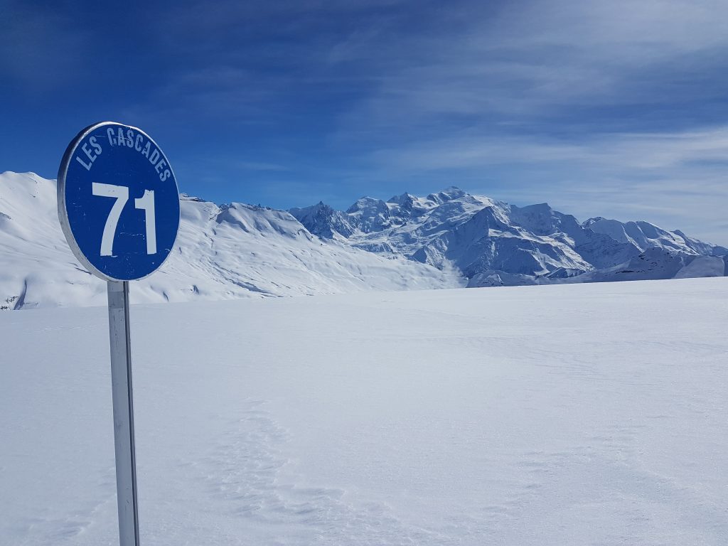 Piste des Cascades à Flaine