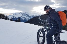 Fatbike sur la neige aux Carroz