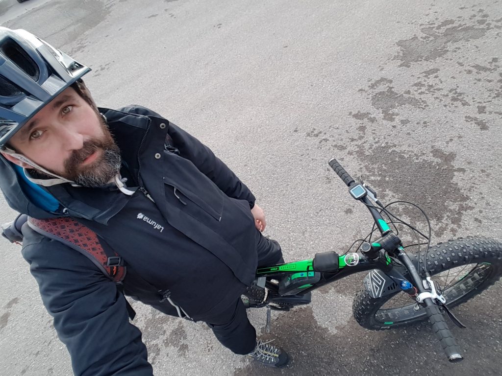 Fatbike sur la neige aux Carroz