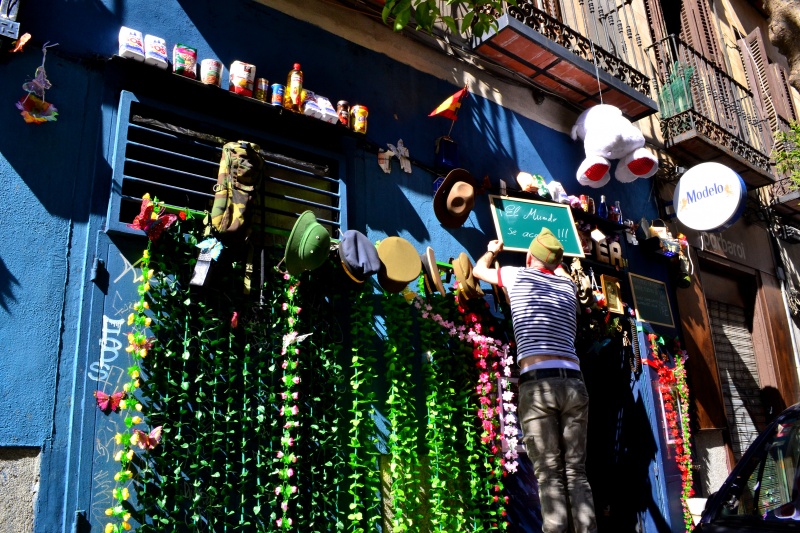 Amusante devanture de boutique à Madrid