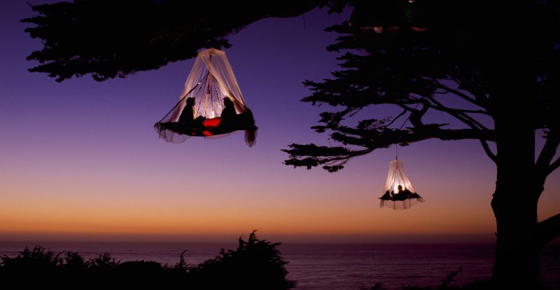 Tree camping en camping dangeureux