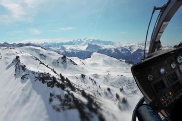 Balade en hélicoptère au Mont Blanc