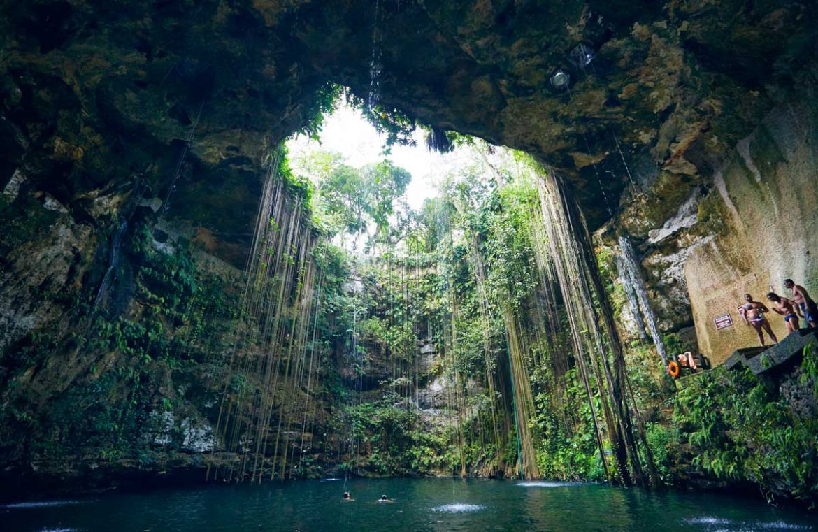 cenote yucatan mexique baignade insolite