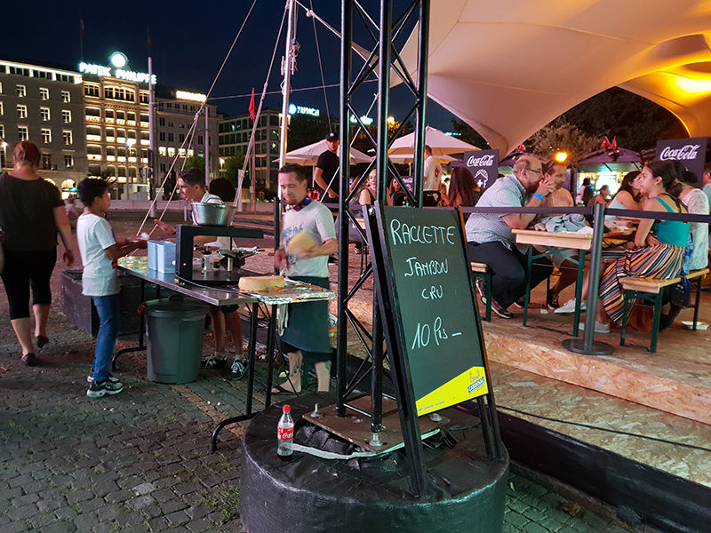 stand à raclette à Genève