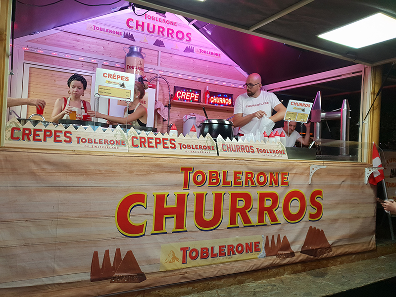 stand de Toblerone à Genève