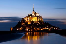 mont Saint Michel de nuit