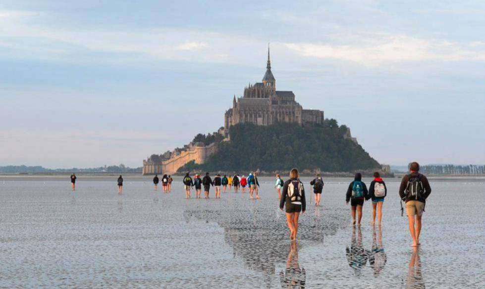 traversée de la baie du mont Saint Michel