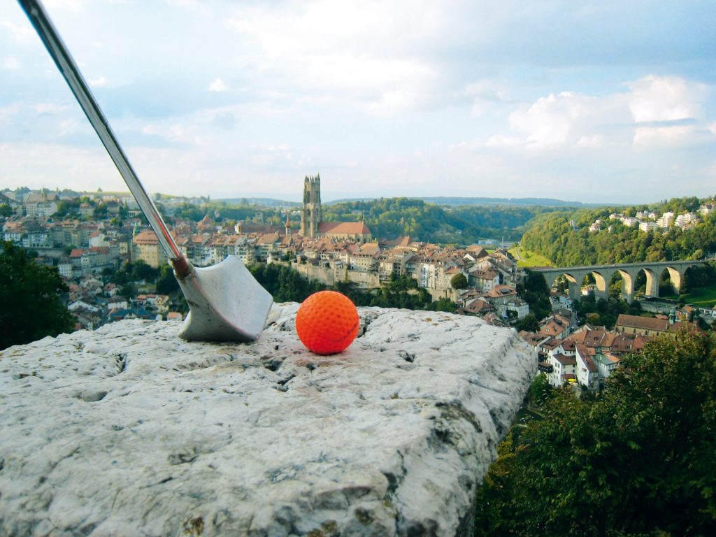 Golf urbain à Fribourg en Suisse