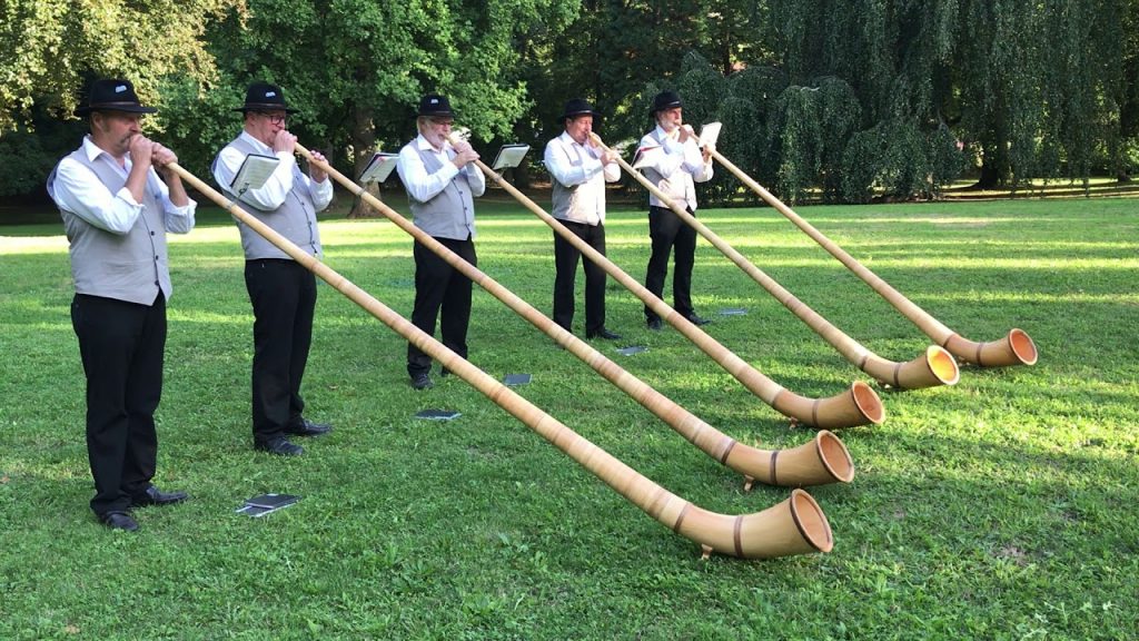 Des musiciens de cor entrain de jouer un morceau 