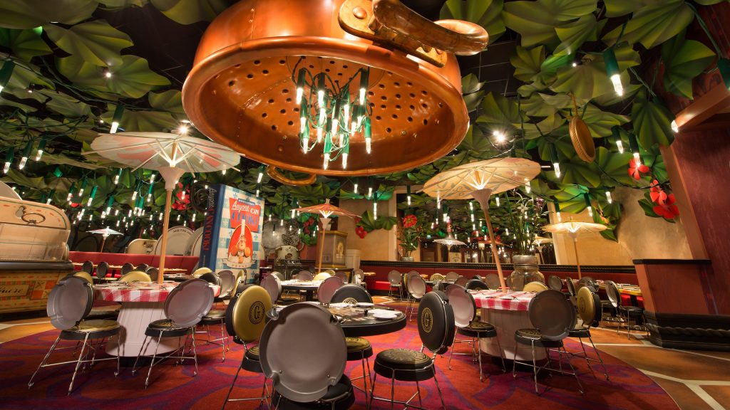 L'intérieur du bistrot chez Rémy dans l'univers de Ratatouille