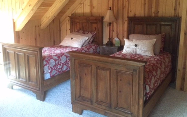 L'une des chambres de la cabane d'Iron man