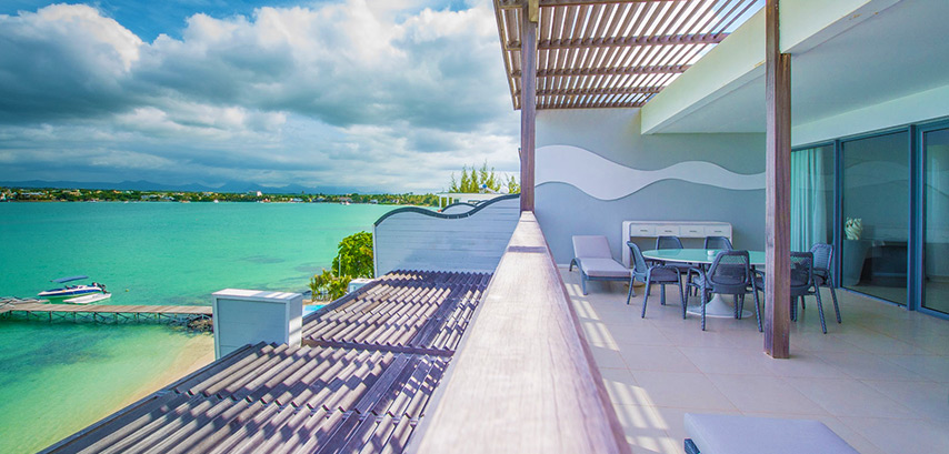 La vue depuis les chambres du Baystone Boutique Hotel & Spa
