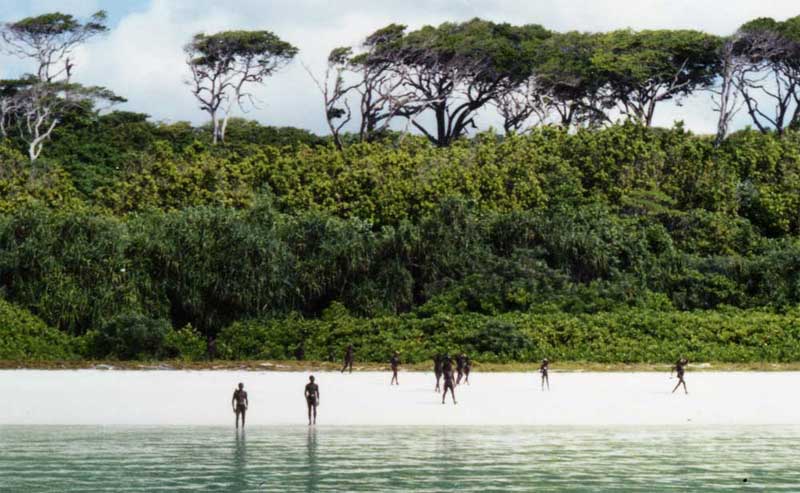 Île des Sentinelles dans le gofle du Bengale