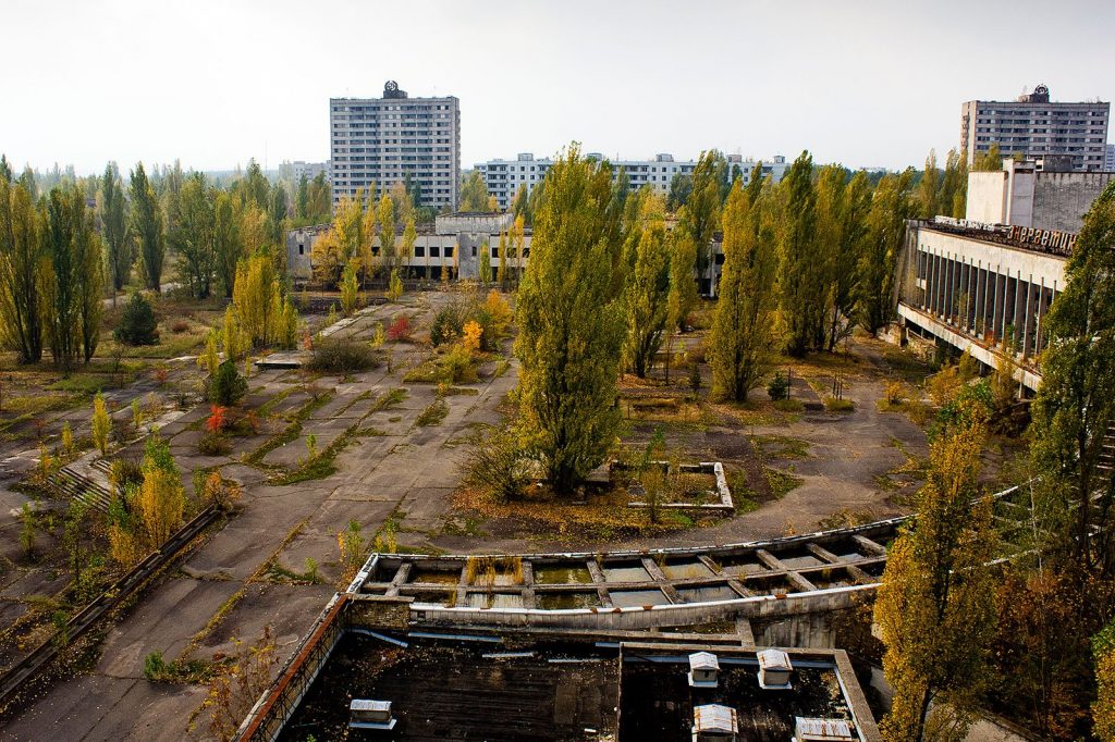 La ville de Pripyat après la catastrophe nucléaire de Tchernobyl