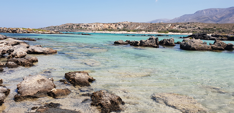 plage d'Elafonissi en Crète