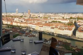 vue sur Lyon de la terrasse de l'Antiquaille