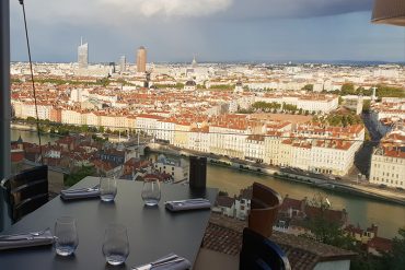 vue sur Lyon de la terrasse de l'Antiquaille