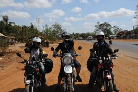 sur la route de Phnom Penh à Kampot