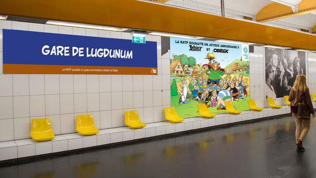asterix dans le métro à Paris