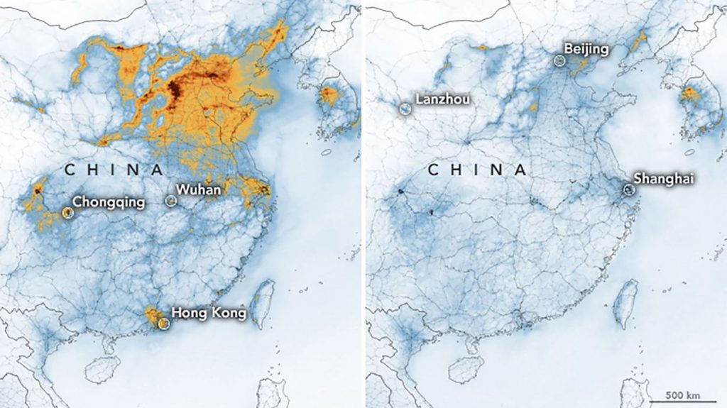 pollution chine coronavirus