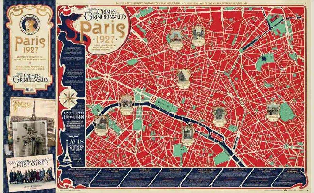 carte paris harry potter