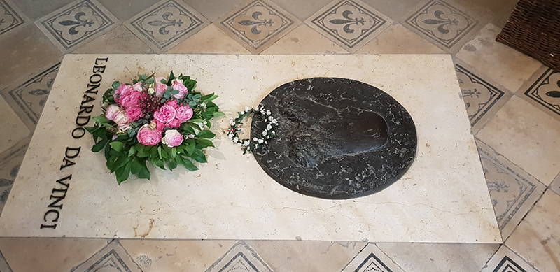 tombe leonoard de vinci chateau damboise