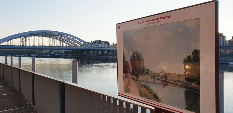 pont ferroviaire impressionniste pontoise pissaro