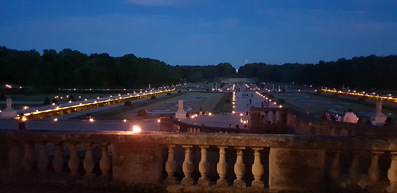 soiree chandelles chateau vaux le vicomte